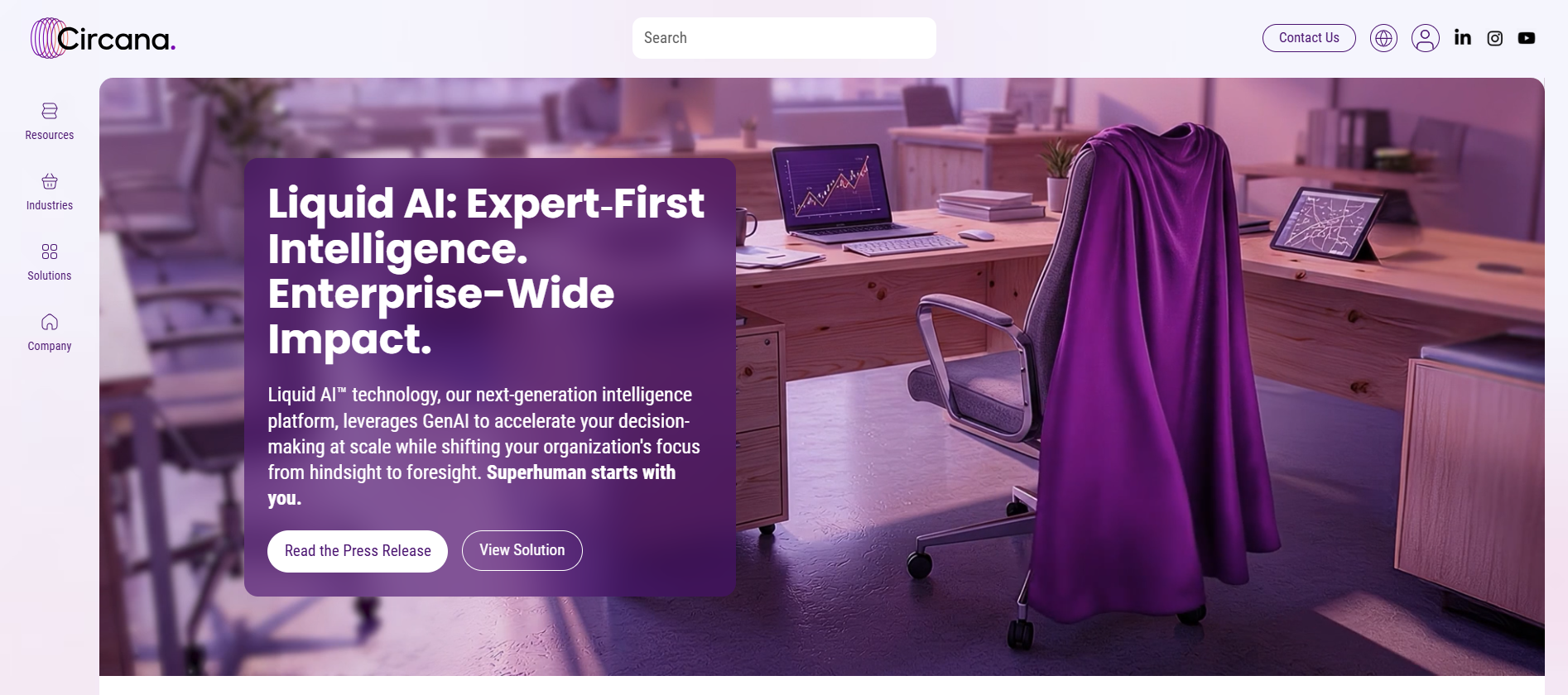 Circana homepage: Liquid AI Intelligence