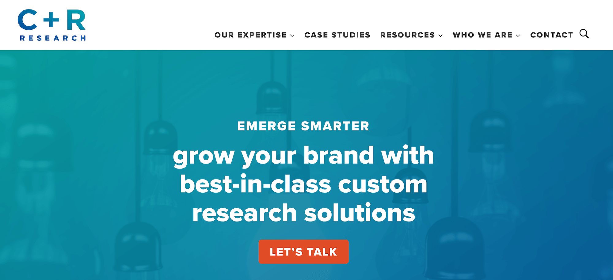 C + R Research homepage: Emerge Smarter