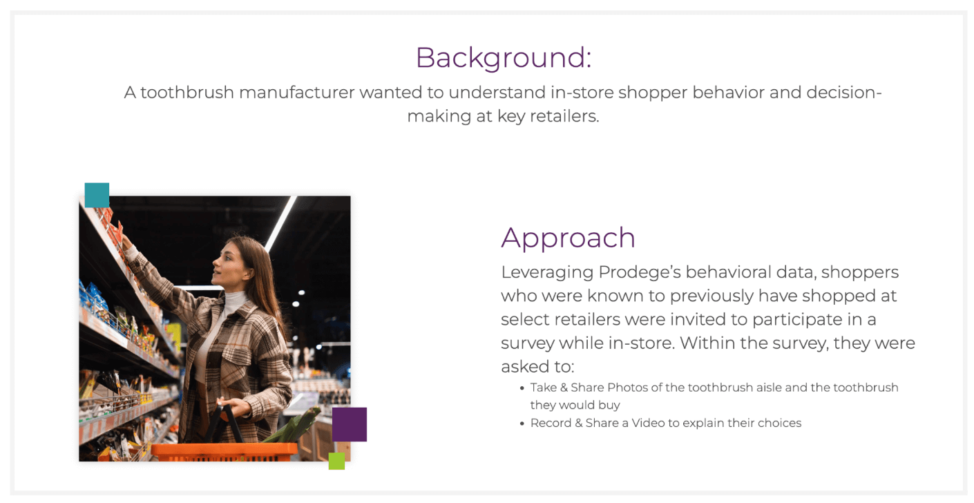 Prodege Background and Approach for a Toothbrush Manufacturer