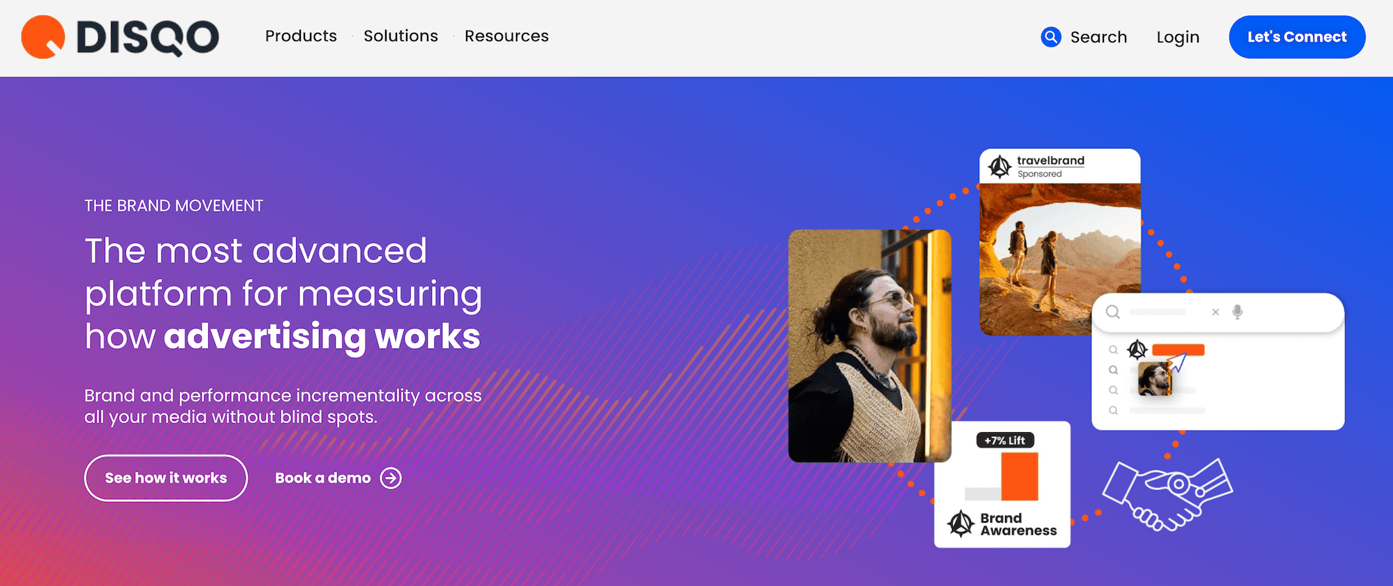 Disqo homepage: The most advanced platform for measuring how advertising works